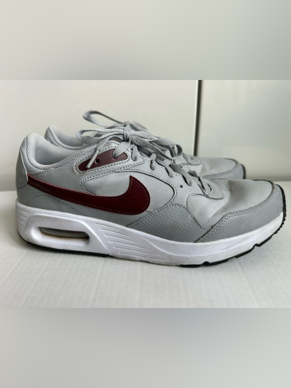 Nike Air Max SC Wolf Grey Dark Team Red Mens Size 11